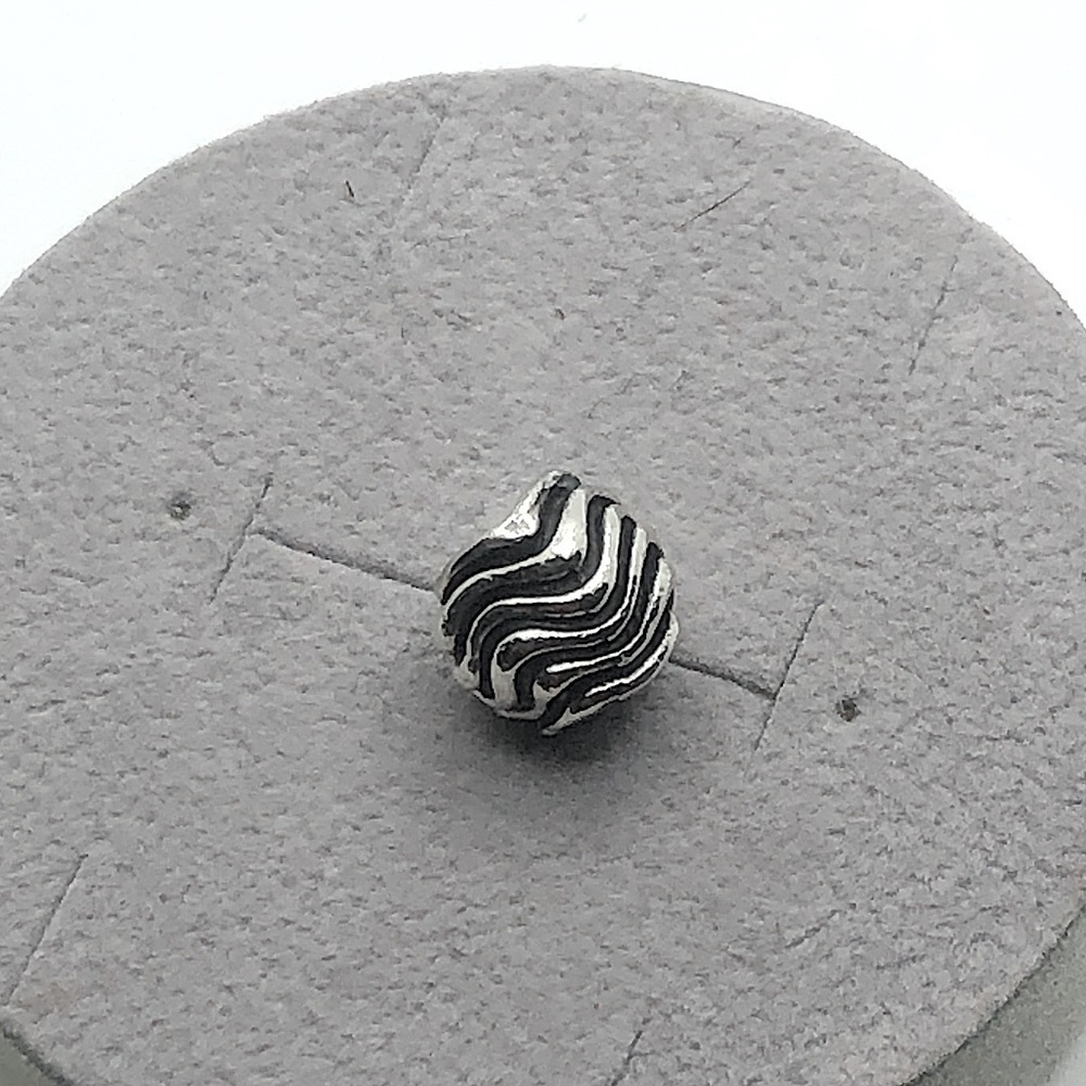 TROLLBEADS Sterling Silver Waves Ball Bead Charm 925 LAA